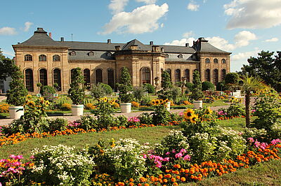 Das spätbarocke Gartenensemble der herzögliche Orangerie gehört zum Aussenstandort der  BUGA 2021in Gotha