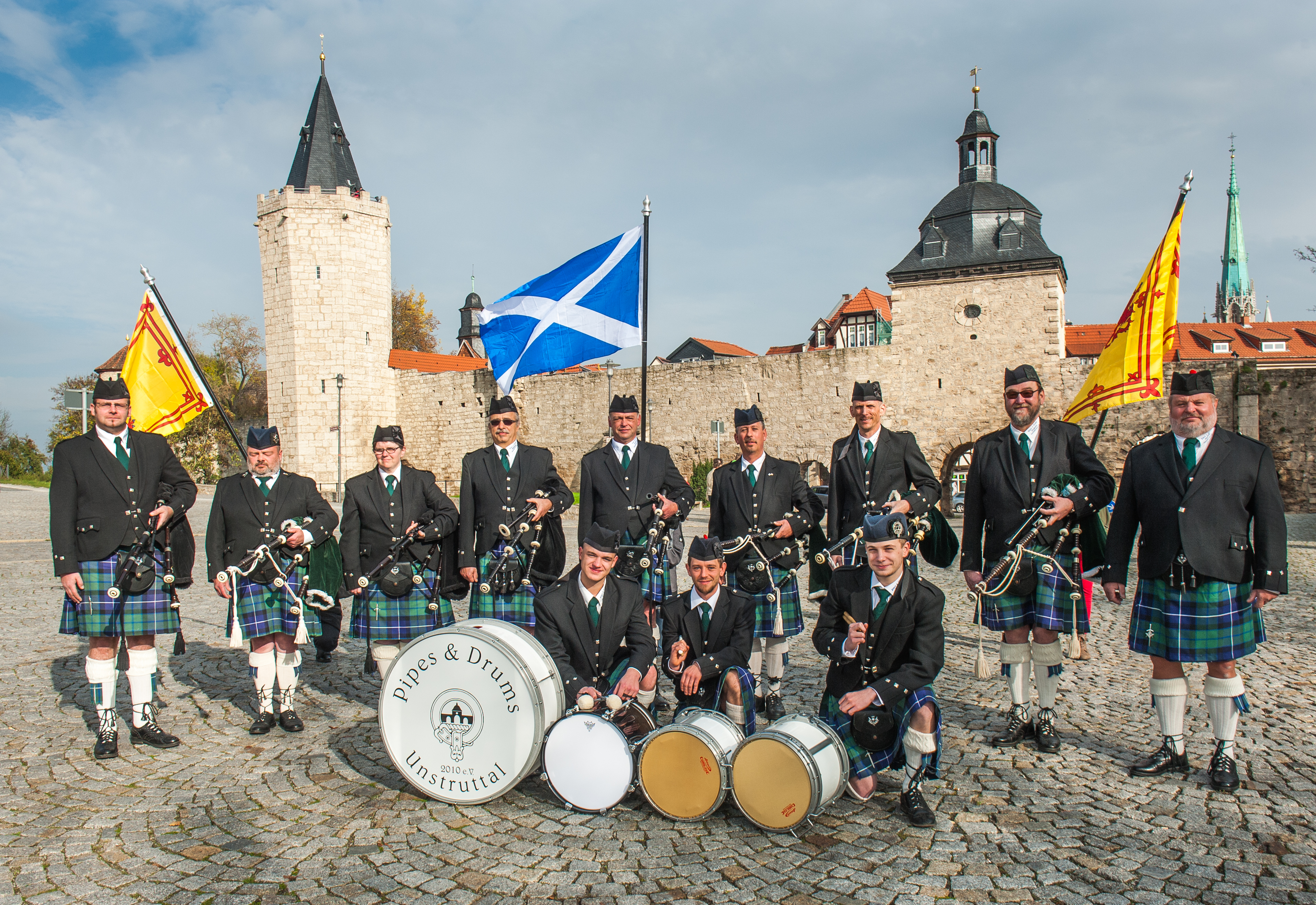 Pressefoto Pipes and Drums Unstruttal